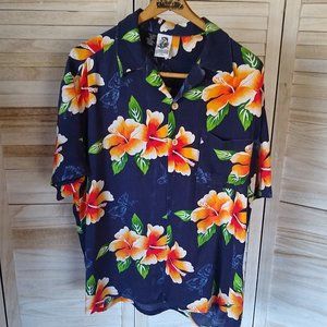 Vintage Aloha Shirt, Men's Hawaiian Shirt